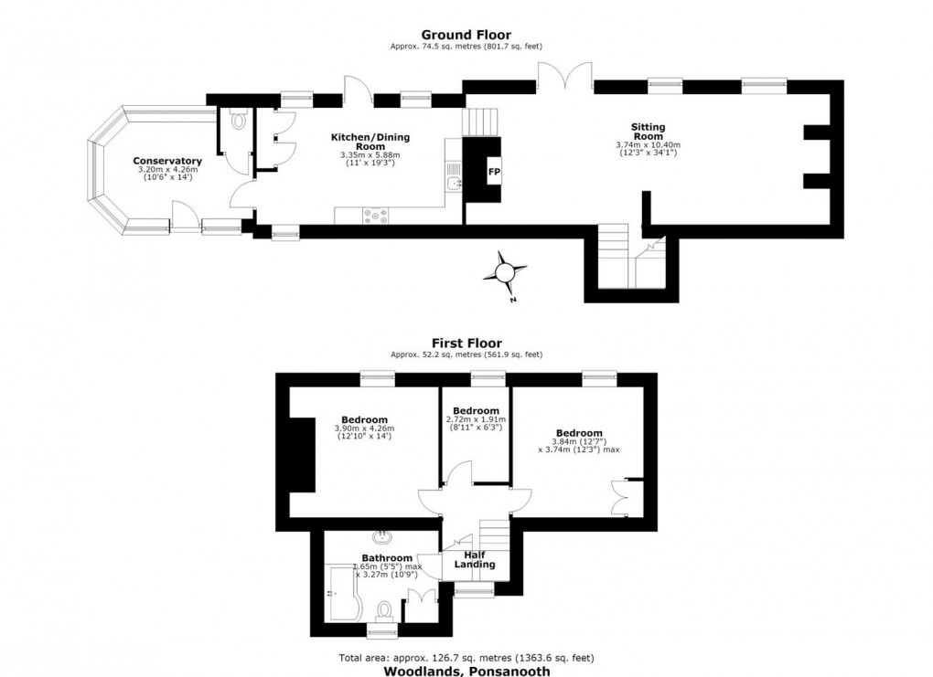 Floorplan for Ponsanooth