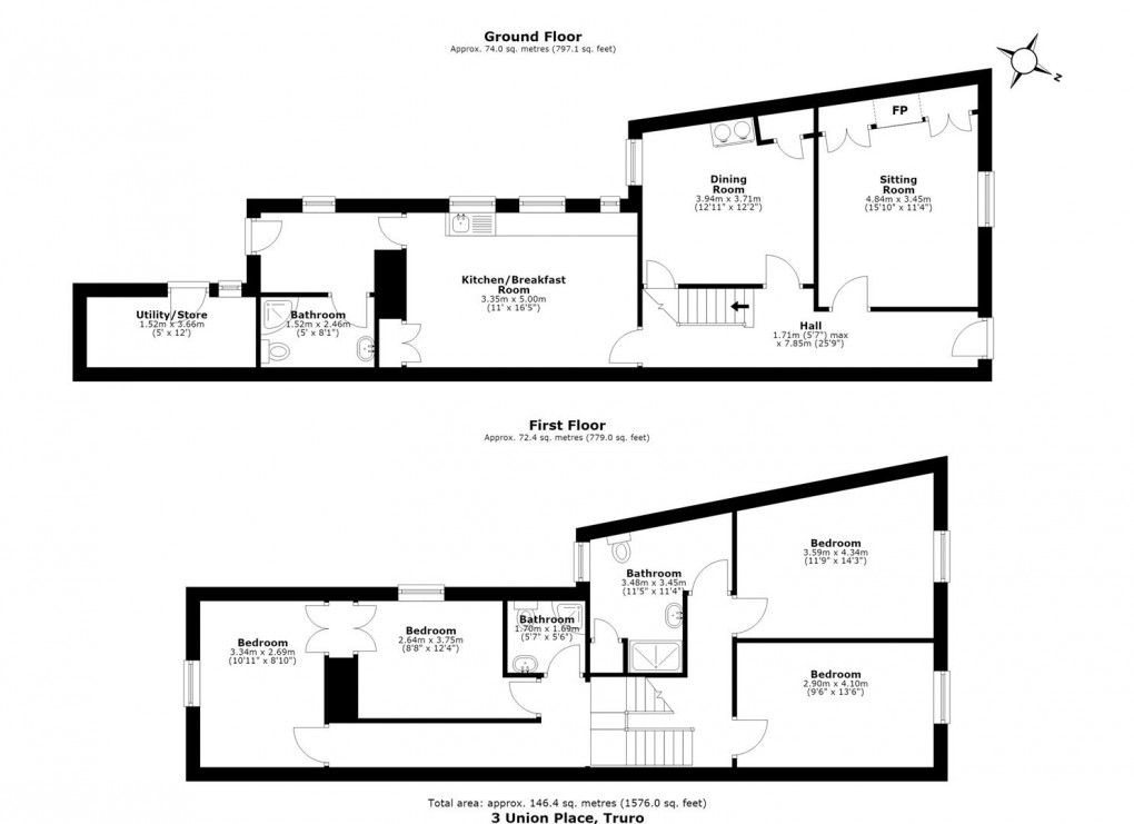 Floorplan for Union Place, Truro