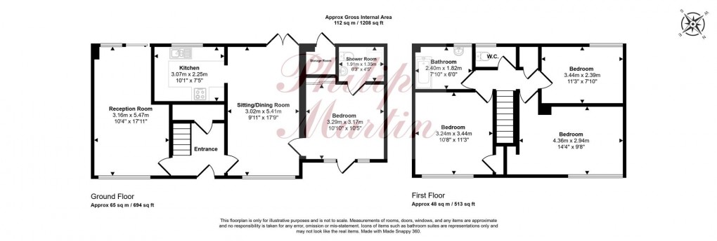 Floorplan for Treworder Road, Truro