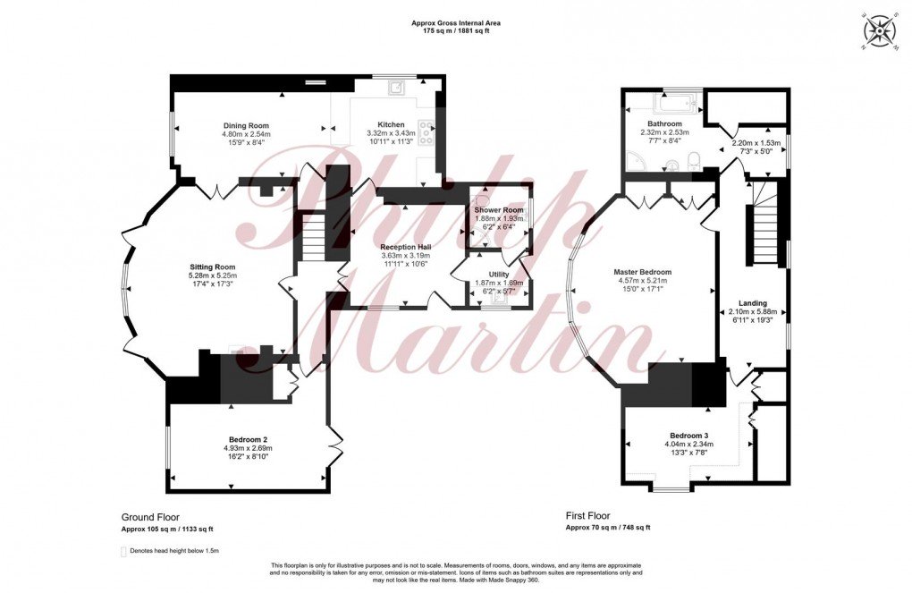 Floorplan for Pendower Road, Veryan, Truro