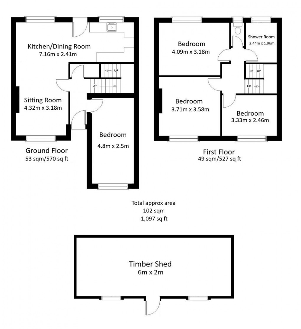 Floorplan for Lords Meadow, Tregony