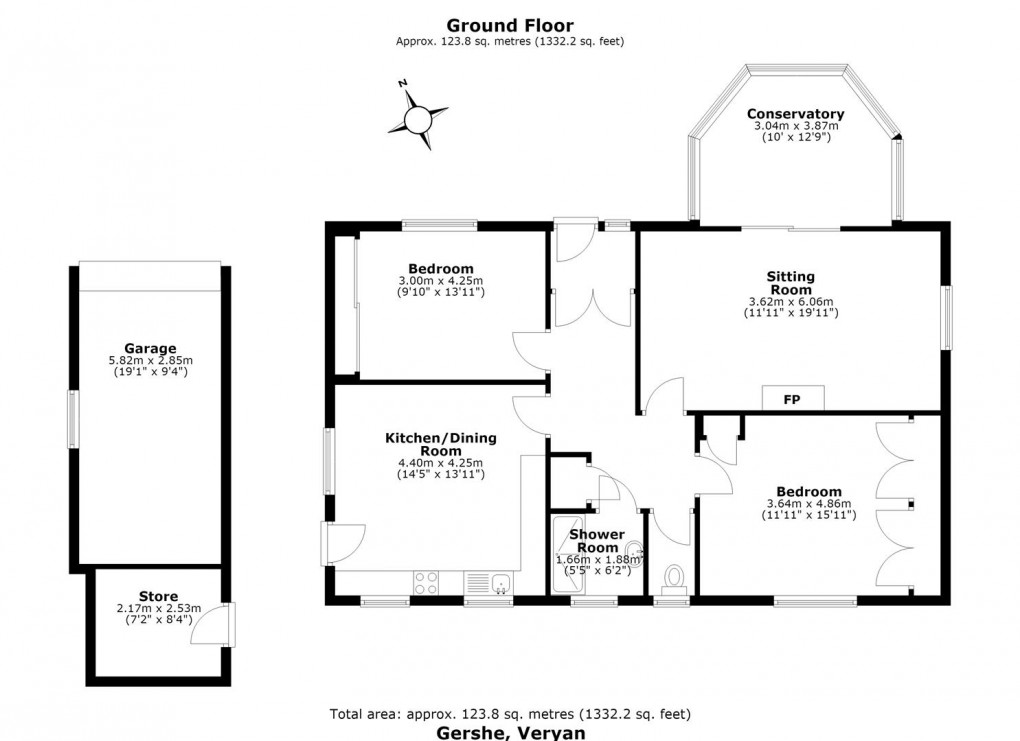 Floorplan for Veryan, Truro
